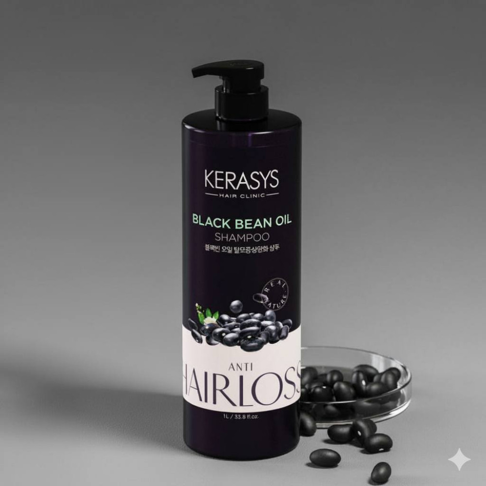 Kerasys Black Bean Oil Shampoo 1 L